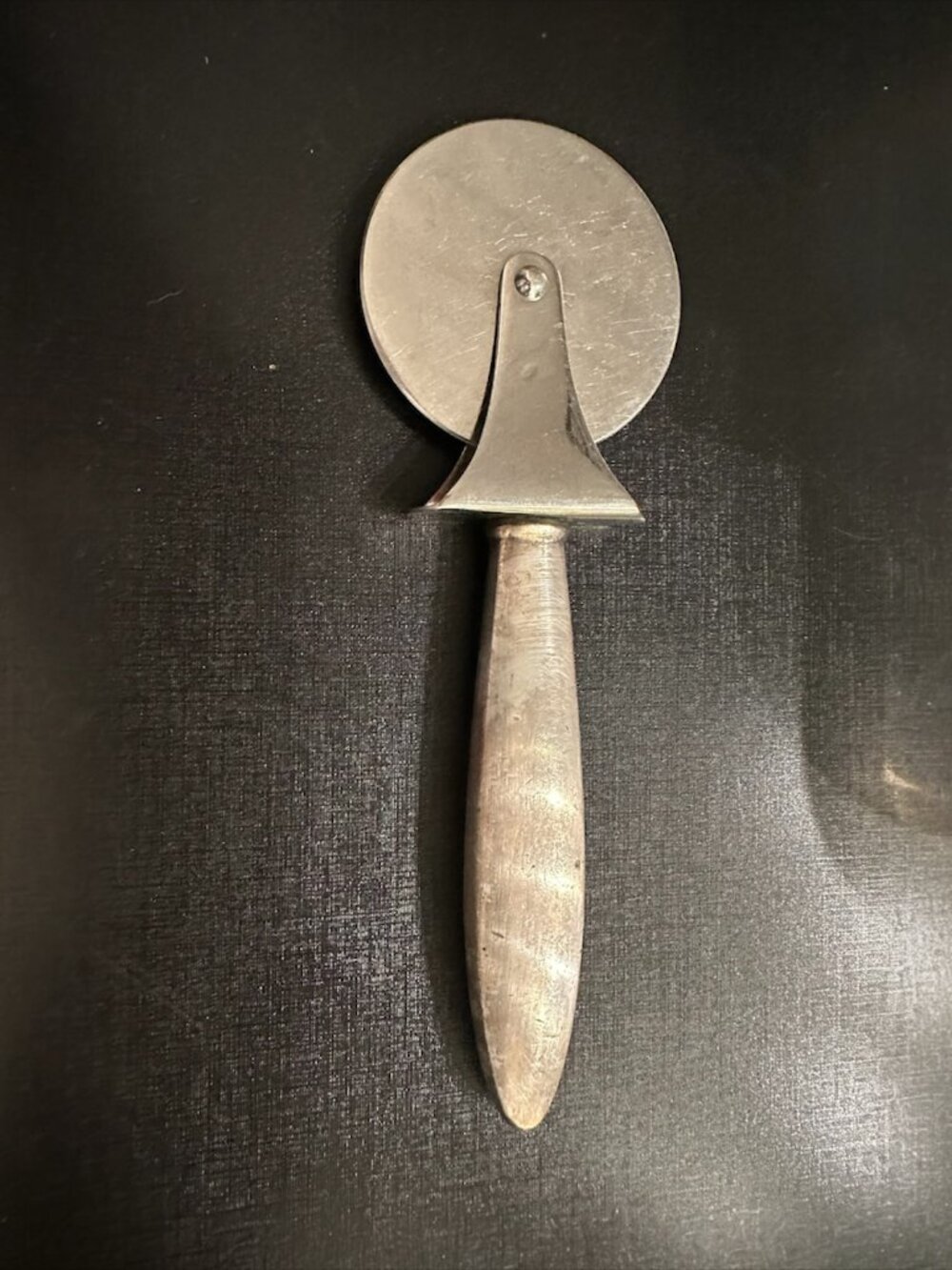 Vintage 7 inch REED BARTON-STERLING silver Pizza Cutter 1960's